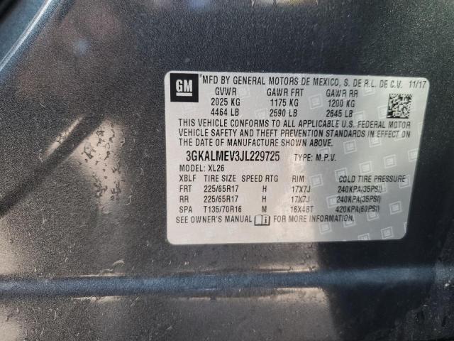 3GKALMEV3JL229725 - 2018 GMC TERRAIN SLE გრაფიტი ფოტო 14