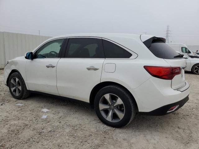 5FRYD3H26FB010040 - 2015 ACURA MDX WHITE photo 2