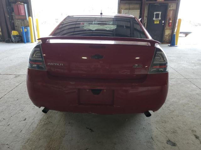 2G1WD58C189111760 - 2008 CHEVROLET IMPALA SUPER SPORT RED photo 6