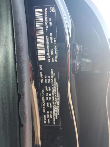 ZARFAMAN0K7598552 - 2019 ALFA ROMEO GIULIA BLACK photo 12