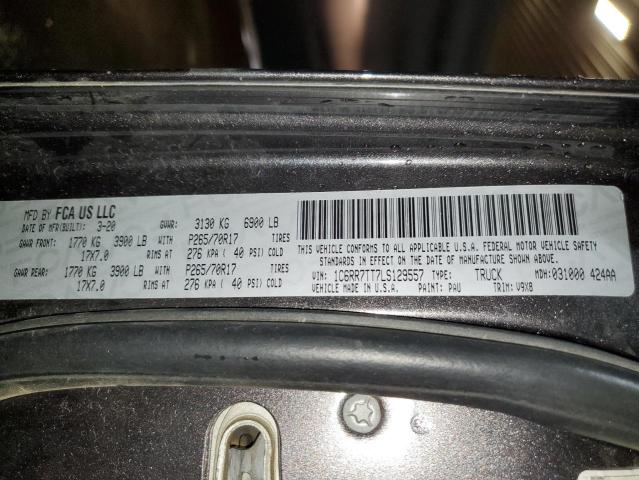 1C6RR7TT7LS129557 - 2020 RAM 1500 CLASS SLT 灰色 照片 12