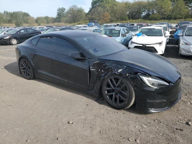 5YJSA1E53NF487803 - 2022 TESLA MODEL S BLACK photo 4