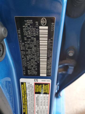 4T1BZ1HK6JU017725 - 2018 TOYOTA CAMRY XSE Blau Foto 12