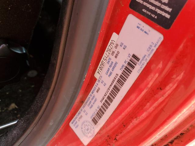 3VWCA21C5YM495915 - 2000 VOLKSWAGEN NEW BEETLE GLS Красный фото 12