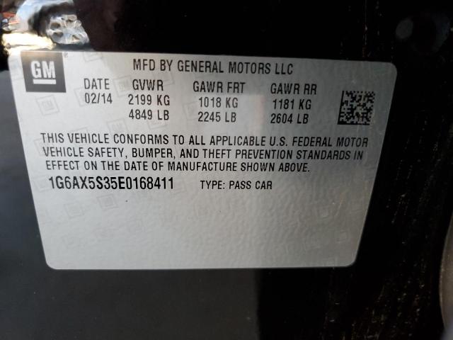1G6AX5S35E0168411 - 2014 CADILLAC CTS LUXURY COLLECTION Қара фото 12