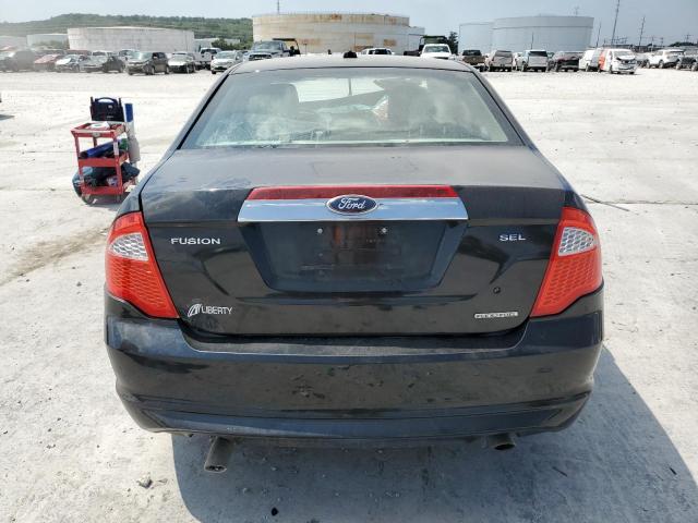 3FAHP0JG9CR302570 - 2012 FORD FUSION SEL BLACK photo 6