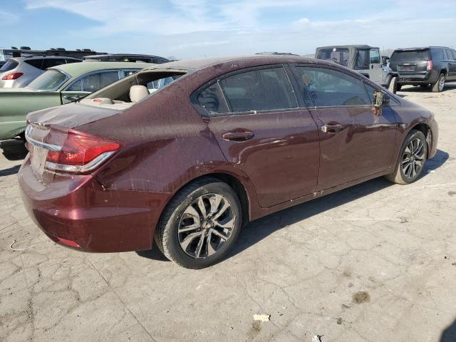 19XFB2F82DE226597 - 2013 HONDA CIVIC EX MAROON photo 3