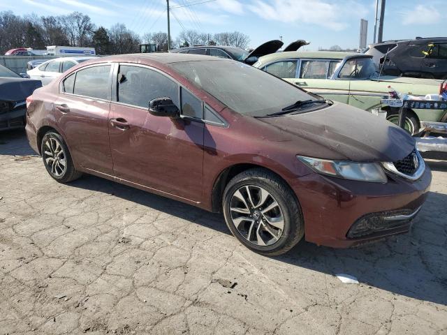 19XFB2F82DE226597 - 2013 HONDA CIVIC EX MAROON photo 4