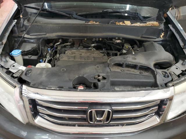 5FNYF4H55CB001398 - 2012 HONDA PILOT EXL BLUE photo 11