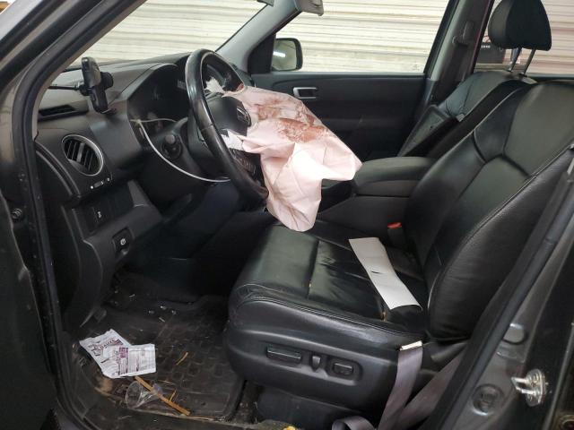 5FNYF4H55CB001398 - 2012 HONDA PILOT EXL BLUE photo 7