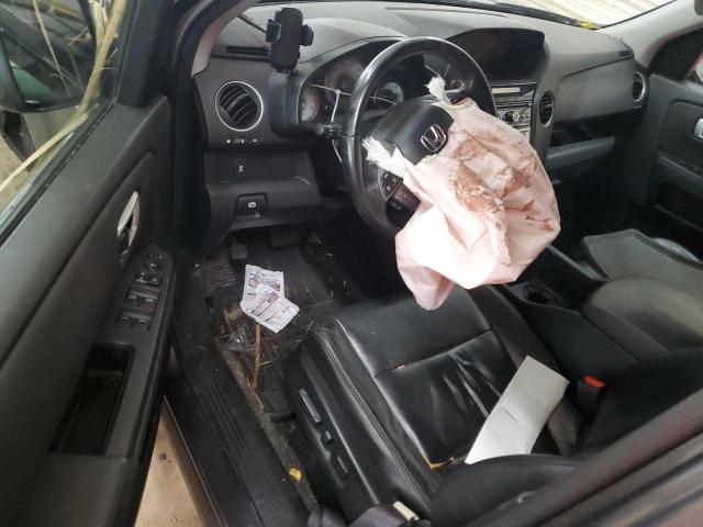 5FNYF4H55CB001398 - 2012 HONDA PILOT EXL BLUE photo 8