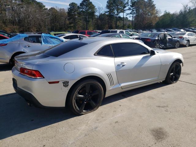 2G1FA1E3XE9155726 - 2014 CHEVROLET CAMARO LS SILVER photo 3