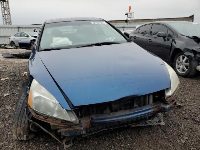 1HGCM72544A021616 - 2004 HONDA ACCORD EX BLUE photo 5