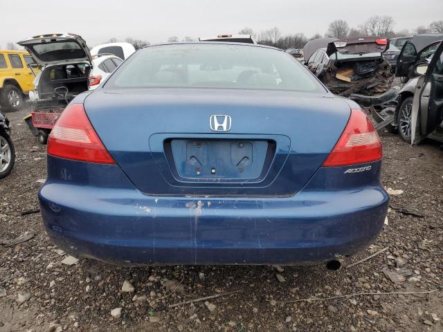 1HGCM72544A021616 - 2004 HONDA ACCORD EX BLUE photo 6