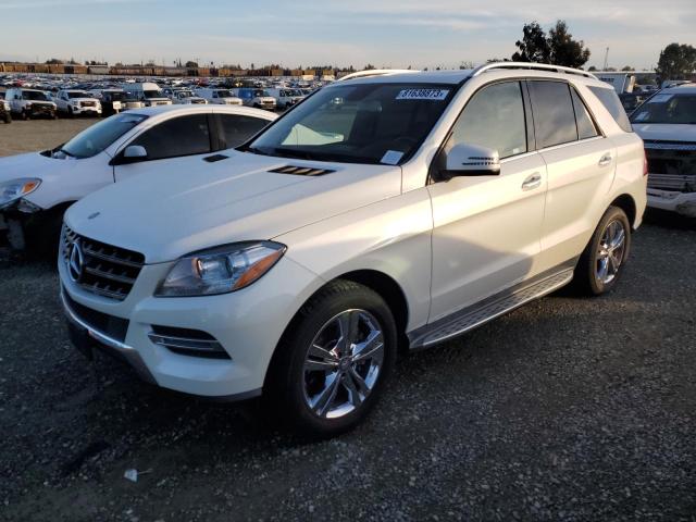 4JGDA5HB8DA166490 - 2013 MERCEDES-BENZ ML 350 4MATIC WHITE photo 1