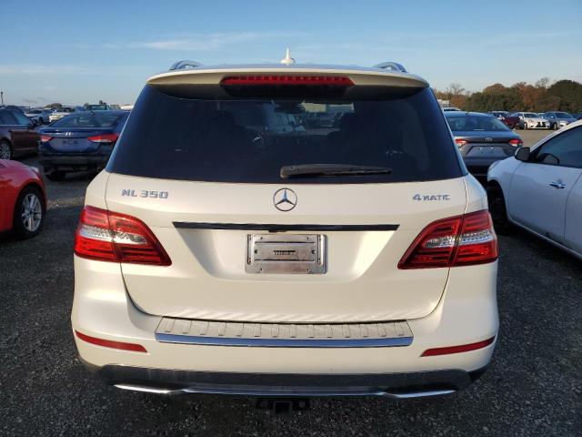 4JGDA5HB8DA166490 - 2013 MERCEDES-BENZ ML 350 4MATIC WHITE photo 6