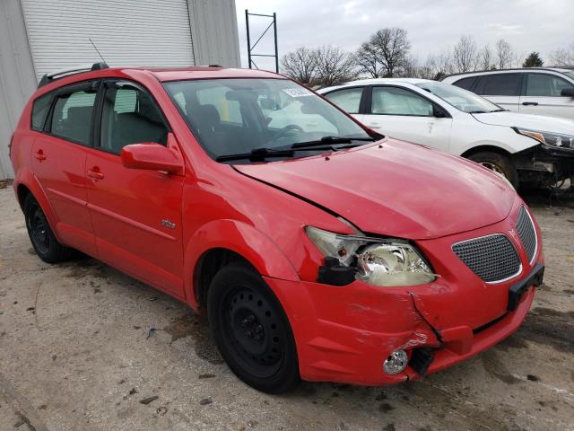 5Y2SL63835Z427373 - 2005 PONTIAC VIBE RED photo 4