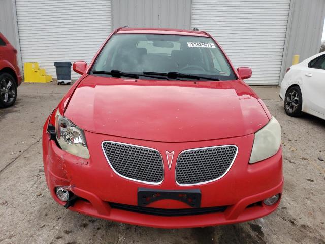 5Y2SL63835Z427373 - 2005 PONTIAC VIBE RED photo 5