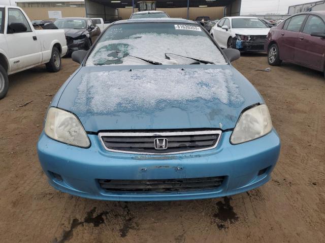 2HGEJ6340XH101955 - 1999 HONDA CIVIC DX TEAL photo 5