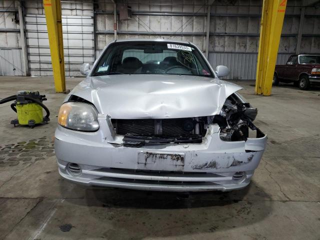 KMHCG45C25U656358 - 2005 HYUNDAI ACCENT GL SILVER photo 5