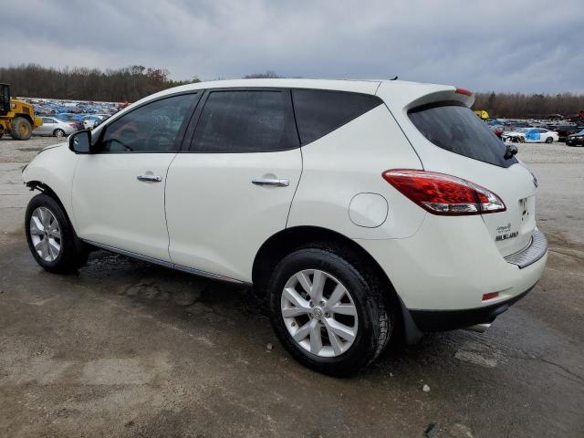 JN8AZ1MU0BW059955 - 2011 NISSAN MURANO S WHITE photo 2