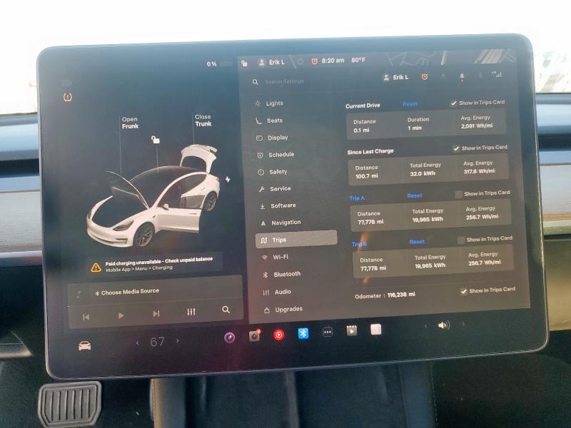 5YJ3E1EA3MF854235 - 2021 TESLA MODEL 3 白色 照片 9