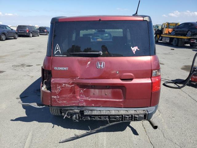 5J6YH28737L004829 - 2007 HONDA ELEMENT EX Bordeaux photo 6
