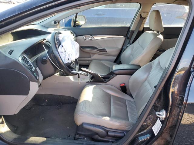 2HGFB2F91DH550803 - 2013 HONDA CIVIC EXL Czarny zdjęcie 7