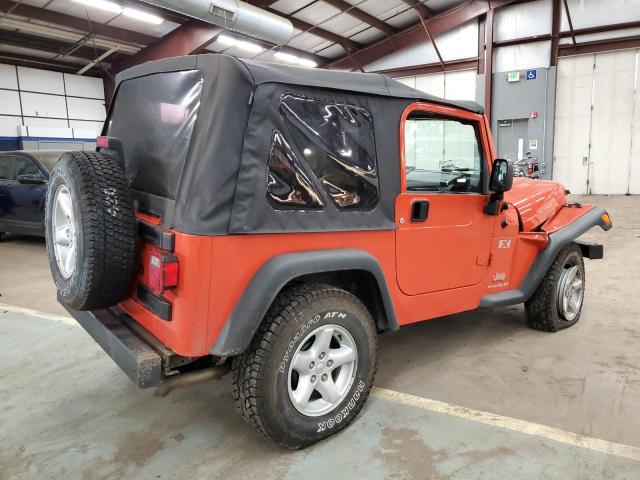 1J4FA39S06P713780 - 2006 JEEP WRANGLER X ORANGE photo 3