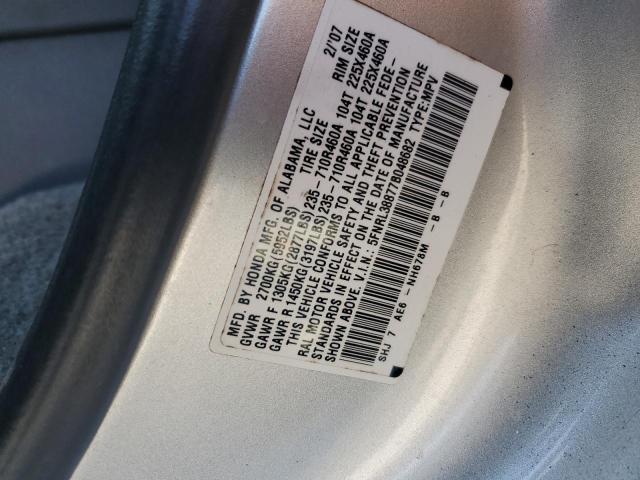 5FNRL38877B048682 - 2007 HONDA ODYSSEY TOURING Silber Foto 13