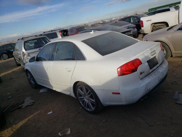 WAUGL78E07A236602 - 2007 AUDI NEW S4 QUATTRO WHITE photo 2