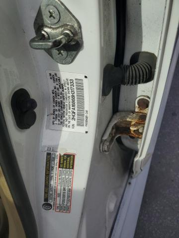 2HGFA16868H317333 - 2008 HONDA CIVIC EX WHITE photo 12