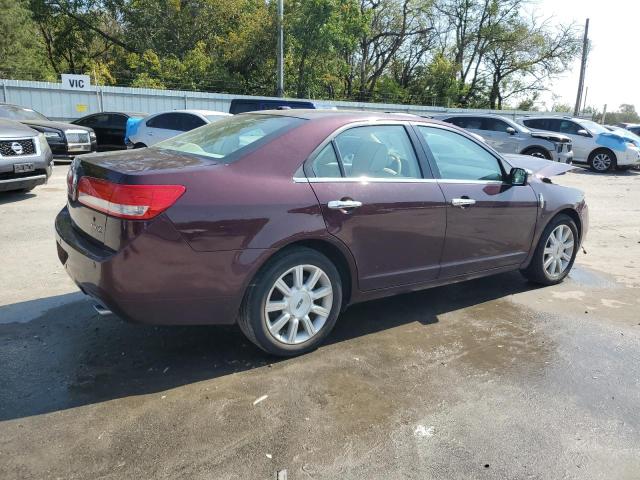 3LNHL2GC1BR762807 - 2011 LINCOLN MKZ მუქწითელი ფოტო 3