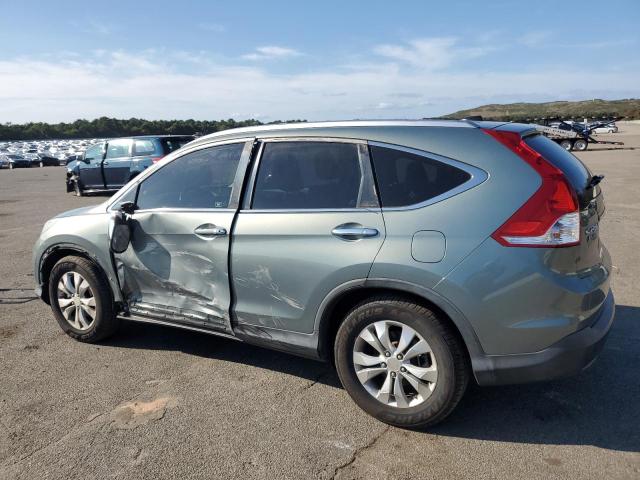 JHLRM4H77CC007523 - 2012 HONDA CR-V EXL TEAL photo 2