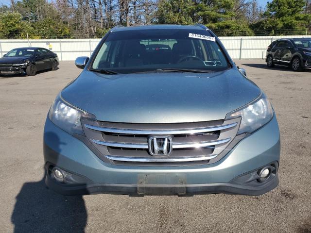JHLRM4H77CC007523 - 2012 HONDA CR-V EXL TEAL photo 5