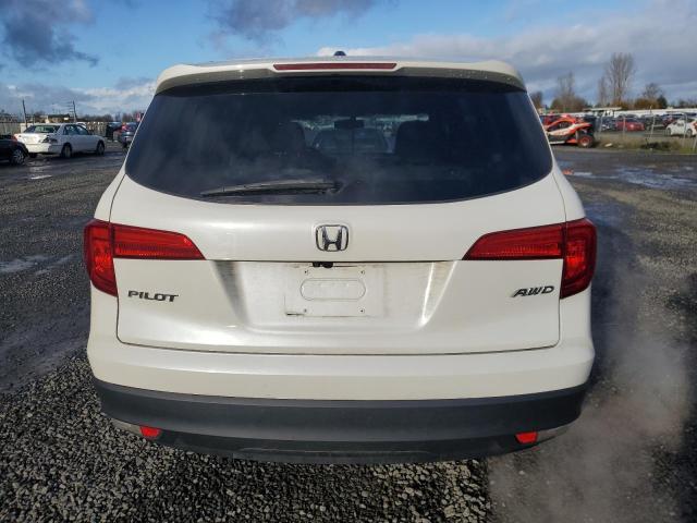 5FNYF6H73HB005602 - 2017 HONDA PILOT EXLN WHITE photo 6