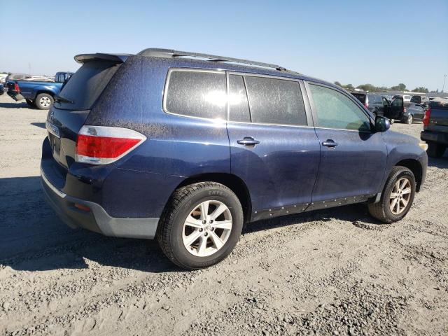 5TDZA3EH3DS034330 - 2013 TOYOTA HIGHLANDER BASE ლურჯი ფოტო 3