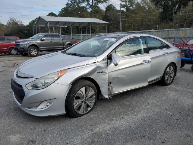 KMHEC4A48DA068791 - 2013 HYUNDAI SONATA HYBRID SILVER photo 1