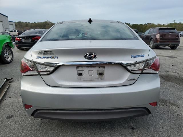 KMHEC4A48DA068791 - 2013 HYUNDAI SONATA HYBRID SILVER photo 6