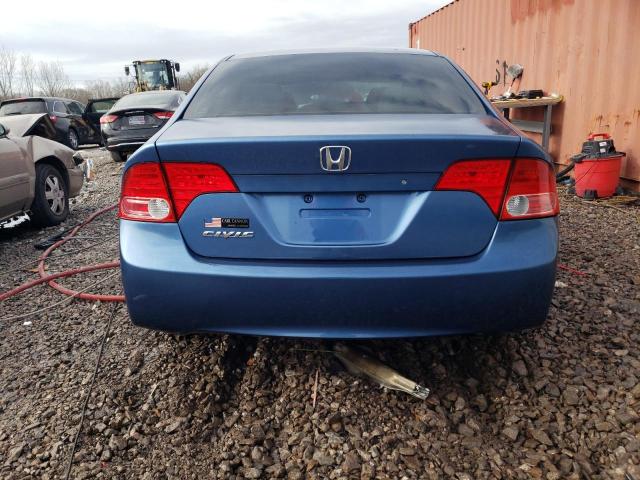 1HGFA16807L109210 - 2007 HONDA CIVIC EX BLUE photo 6