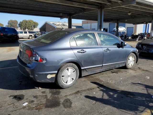 JHMFA36207S008081 - 2007 HONDA CIVIC HYBRID BLUE photo 3