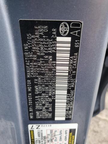 2T1KR30E66C578548 - 2006 TOYOTA COROLLA MA XR BLUE photo 12