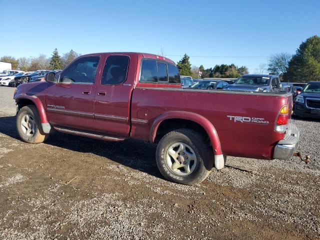 5TBBT48172S231927 - 2002 TOYOTA TUNDRA ACCESS CAB LIMITED MAROON photo 2