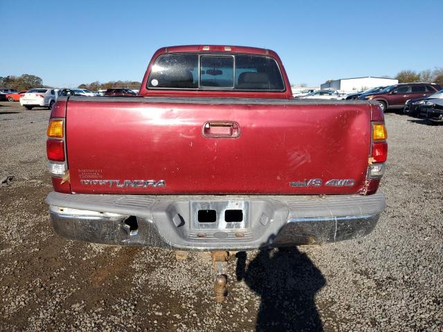 5TBBT48172S231927 - 2002 TOYOTA TUNDRA ACCESS CAB LIMITED MAROON photo 6