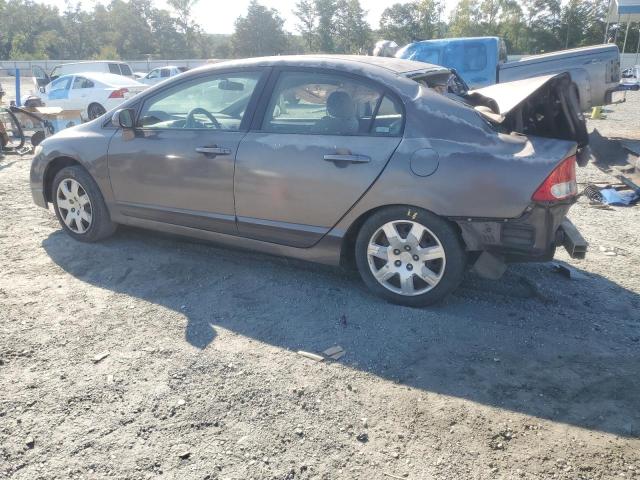 2HGFA16579H540424 - 2009 HONDA CIVIC LX GRAY photo 2