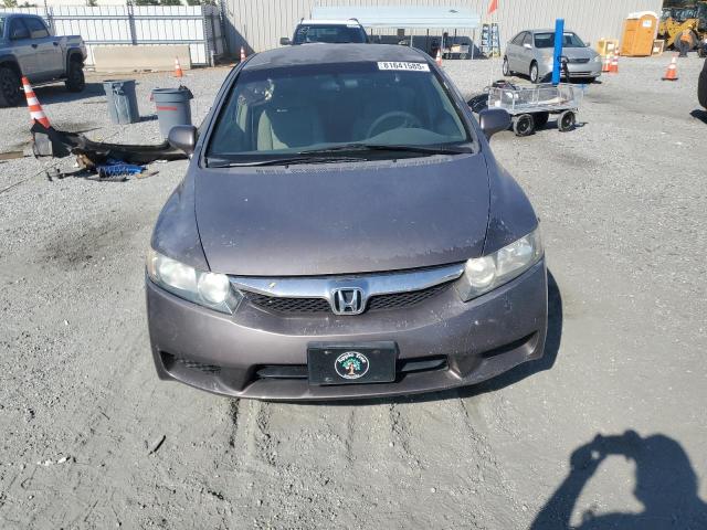 2HGFA16579H540424 - 2009 HONDA CIVIC LX GRAY photo 5