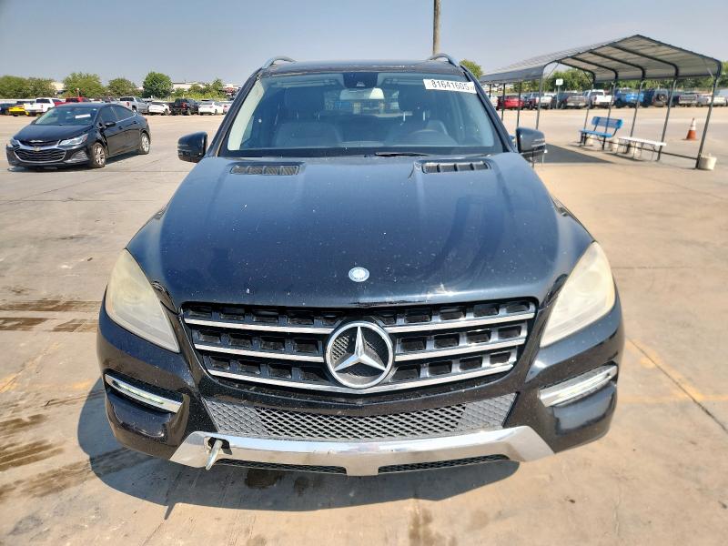 4JGDA5HB2CA001159 - 2012 MERCEDES-BENZ ML 350 4MATIC BLACK photo 5