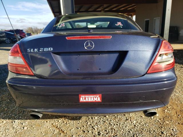 WDBWK54F86F108712 - 2006 MERCEDES-BENZ SLK 280 BLUE photo 10