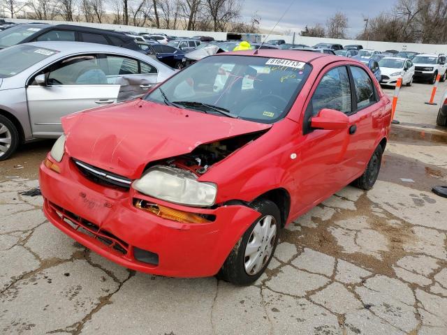 KL1TD56686B543854 - 2006 CHEVROLET AVEO BASE RED photo 1