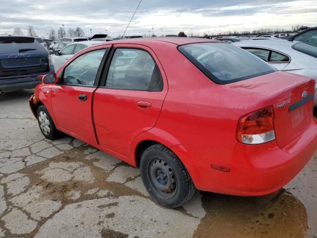 KL1TD56686B543854 - 2006 CHEVROLET AVEO BASE RED photo 2